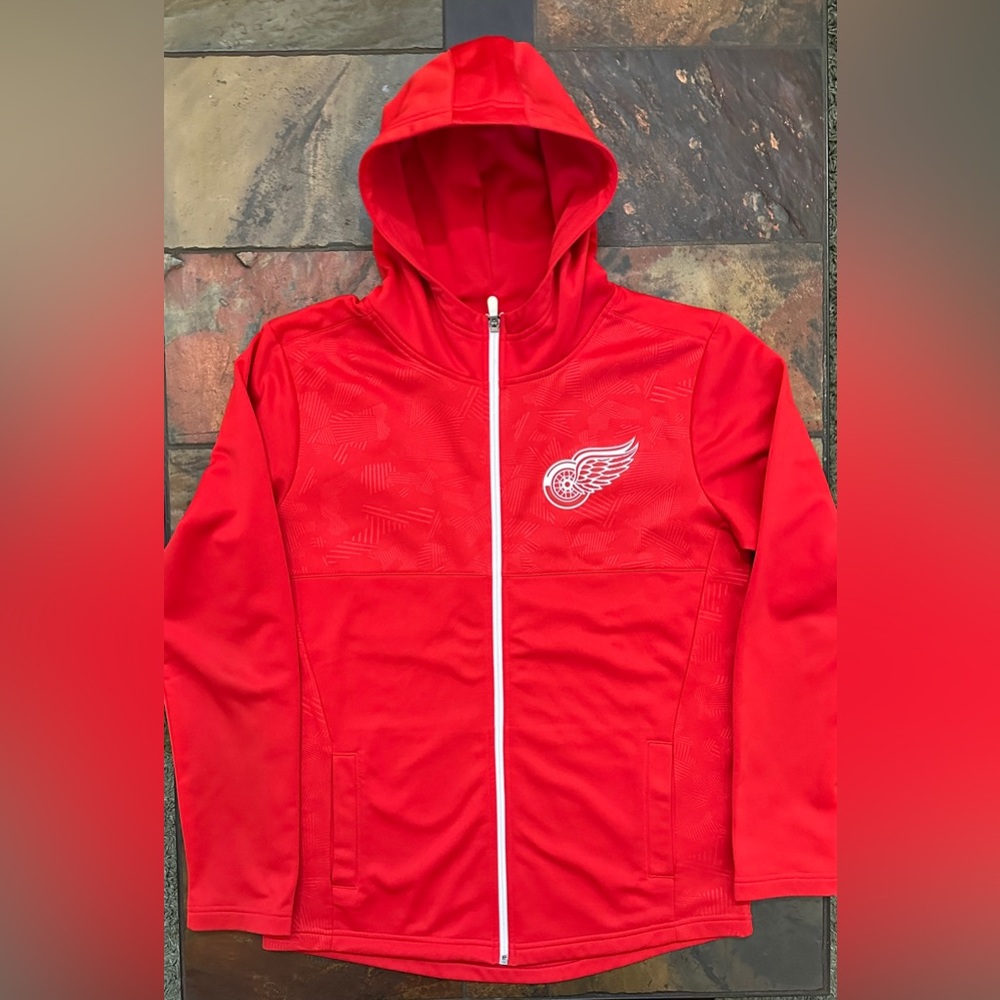 Detroit Red Wings Zip Up Hoodie Fanatics Red Medium Men’s